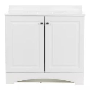 Single Sink Bath Vanity with Cultured Marble Top