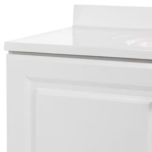 Single Sink Bath Vanity with Cultured Marble Top