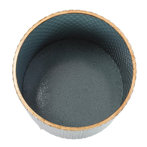 modern metal planters set of 3