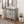 Farmhouse Bathroom Vanity with Ceramic Top and Sliding Barn Door Sink Cabinet, Rustic Single Sink Vanity
