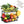 2 Tier Fruit Basket Organizer with Banana Hangers for Kitchen