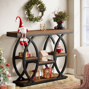 Console Table 4 Tier Sofa Table for Small Spaces