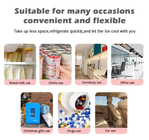 Low-noise application control beauty refrigerator Smart refrigerator is suitable for electric skin care products