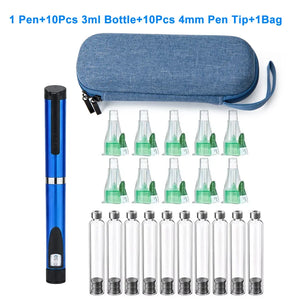 Precise V3 Injection Pen Set Peptide Pen Dose Control 60IU-3ml Cartridge bottle,Injector pen,4mm Nibs,Pen Bag For Diabetics
