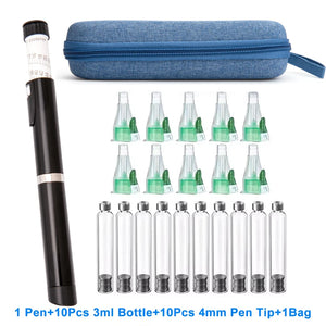 Precise V3 Injection Pen Set Peptide Pen Dose Control 60IU-3ml Cartridge bottle,Injector pen,4mm Nibs,Pen Bag For Diabetics