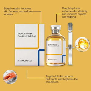2026 Skin Rejuvenation Essence Korean Salmon Wrinkle Serum Advanced Deep Repair Skin Barrier Serum For Face Continuous Hydration
