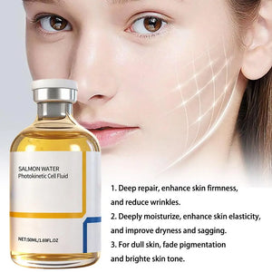 2026 Skin Rejuvenation Essence Korean Salmon Wrinkle Serum Advanced Deep Repair Skin Barrier Serum For Face Continuous Hydration