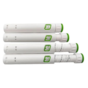 20Pack Eco-Friendly 0-2.5-5-7.5-10mg Plastic Disposable Injection Pen 60U Peptide Pen Magic Pen Compatible with 3ml Cartridge