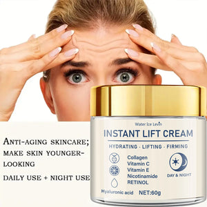 Facial Firming and Lifting Cream - Rich in Hyaluronic Acid and Retinol, Tightens and Lifts the Skin, Moisturizes the Skin, Suitable for All Skin Types, Daily Skincare Product