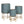 modern metal planters set of 3
