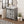Farmhouse Bathroom Vanity with Ceramic Top and Sliding Barn Door Sink Cabinet, Rustic Single Sink Vanity