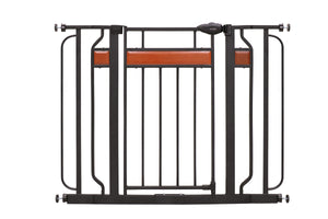 Extra Wide Baby Safety Gate 30–42 Inch Walk Through Black