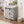 Farmhouse Bathroom Vanity with Ceramic Top and Sliding Barn Door Sink Cabinet, Rustic Single Sink Vanity